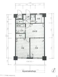 エステートモア白金Ⅱ【4階】の間取り