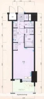 ピュアドームサウスイースト天神【6階】の間取り