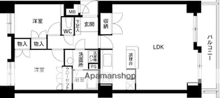 ピア高宮N棟【8階】の間取り