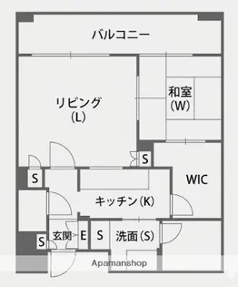 リンデン東薬院【8階】の間取り