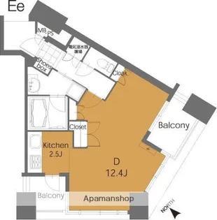 ラクレイス平尾ステーション【11階】の間取り
