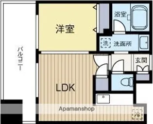 アクタス天神北【6階】の間取り