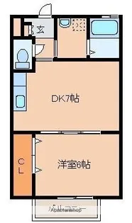 パークサイド駅南【1階】の間取り