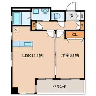 グリーンフォート三嶋【1階】の間取り