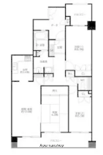 グランドメゾン姪浜【8階】の間取り