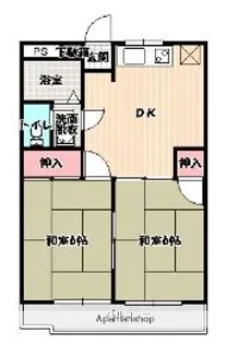サンハイツ井上【2階】の間取り