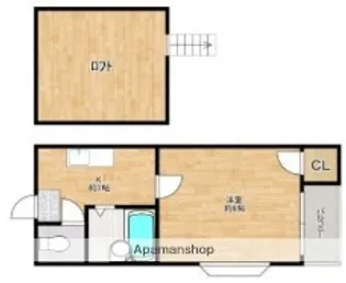 ウエスト・ヴィレッジ別府南【2階】の間取り
