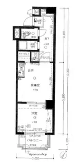 ライオンズマンション西新オレンジ通り【1階】の間取り