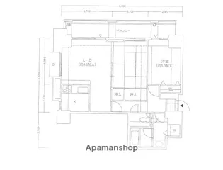 西新テングッドシティ ブリストル【4階】の間取り