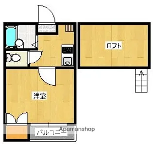 タートル飯倉【1階】の間取り