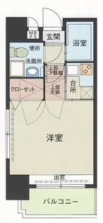 エステートモア警固【13階】の間取り