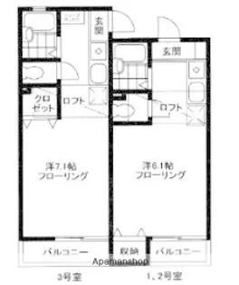 1Rの間取り画像