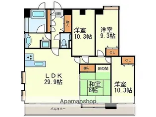 マノアール・アイ【5階】の間取り