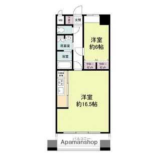 グランパーク天神【5階】の間取り