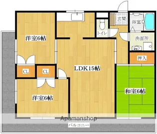 福岡県福岡市南区長丘1丁目【マンション】の間取り