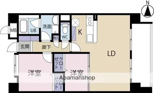 ラフィナート姪浜【7階】の間取り