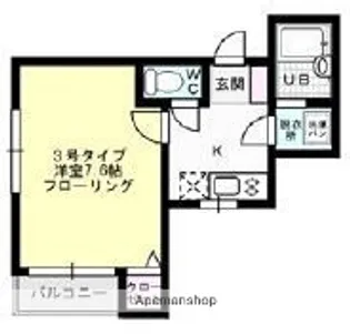 Aレガート福大南【1階】の間取り