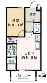 ユゥ&ミィ金山駅前G棟【2階】の間取り