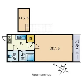 ピオーレ昭代【1階】の間取り