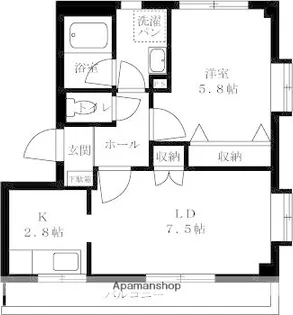 シャルマンコーポサチ【2階】の間取り