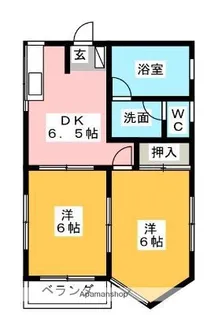 ベルデ小田部【3階】の間取り