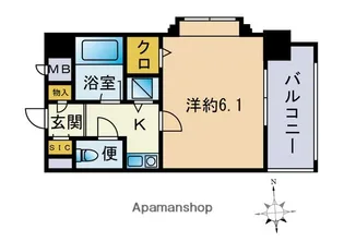 ライオンズマンション大手門第2【10階】の間取り