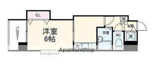クロスステージ博多駅前【4階】の間取り