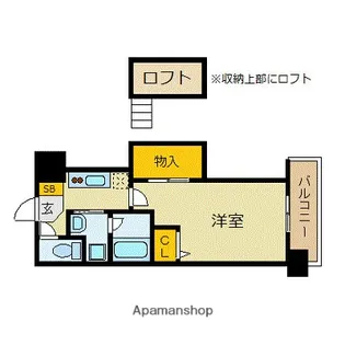 アクタス天神アネックス【14階】の間取り