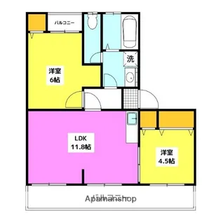 ライオンズマンション高宮第7【1階】の間取り