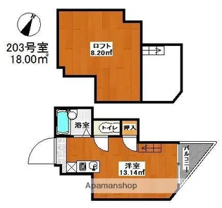 福岡県福岡市南区筑紫丘1丁目【アパート】の間取り