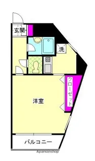 ピュアドームプログレッソ天神【3階】の間取り