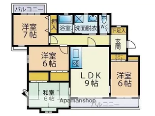 リーブルハイツ【1階】の間取り