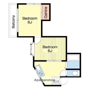 ライトコート荒江【2階】の間取り