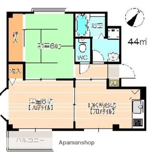 パルク長尾Ⅱ【2階】の間取り