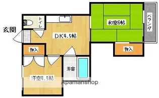 レジデンス津那【2階】の間取り