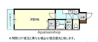 セラフィン西新南【9階】の間取り