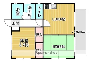 アロマツイン【1階】の間取り