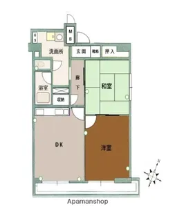 藤和大名コープ【6階】の間取り