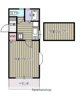 ピュアハウス【2階】の間取り