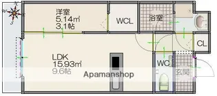 ルッシェ住吉【4階】の間取り