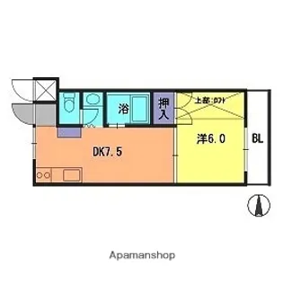 サンピア今宿【2階】の間取り