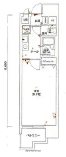 エンクレスト博多駅南【6階】の間取り