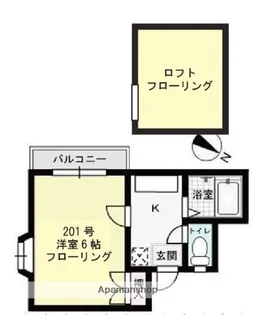 ファミーユプードル【2階】の間取り