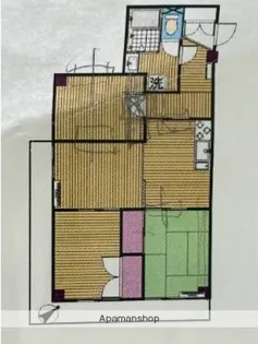 ロワールマンション美野島【2階】の間取り