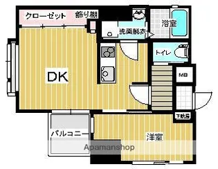 BLANC TOUR HAKATA【7階】の間取り