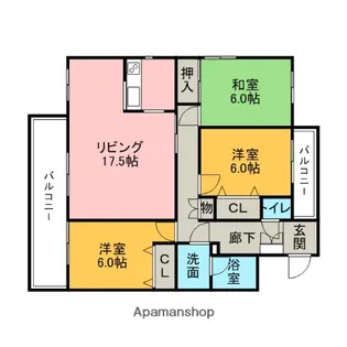 コモードⅡ【2階】の間取り