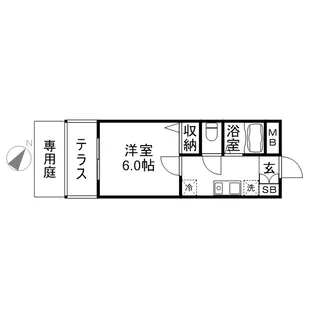 フォルム福岡南【1階】の間取り