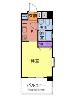 ピュアドームアーティック平尾【2階】の間取り