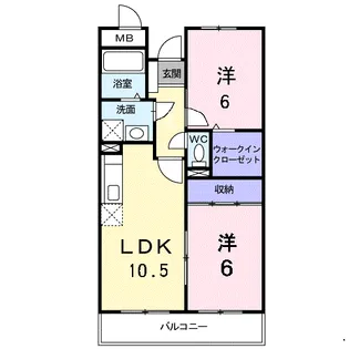 ラグーナ【3階】の間取り