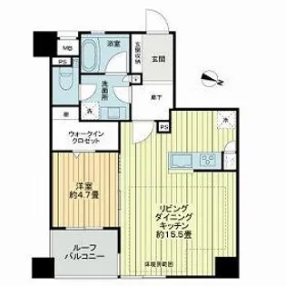 ライオンズ赤坂セントマークス【0902号室】の間取り